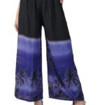 Women Floral Design Printed Stylish Rayon Regular Fit Palazzo Pant Bottom for Girls,