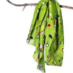 Scarves for Womenfor ladies, Girls Cotton printed Scarf, 100x100 Cm Square Size,100% Cotton trendy Scarf for Girls