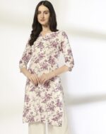 Women Floral Print Straight Kurta