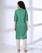 Women Embroidered Straight Kurta & Pants - Image 3