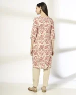 Women Floral Print Straight Kurta - Image 3