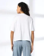 Women Graphic Print Boxy Fit Crew-Neck T-Shirt - Image 4