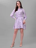 Dresses For Women Western Wear Lavender - Image 2